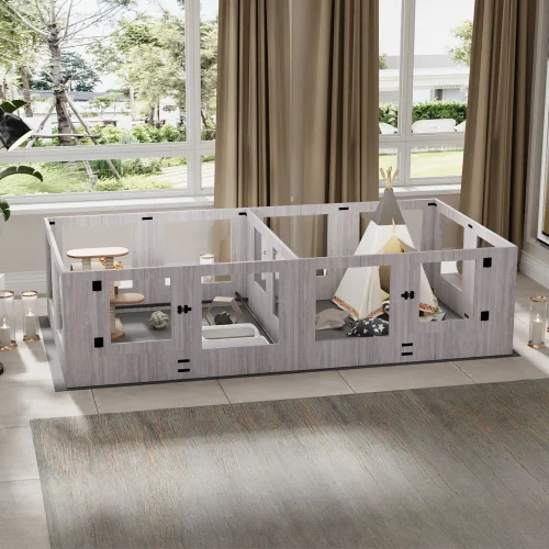 Large Dog Whelping Box Tempered Glass