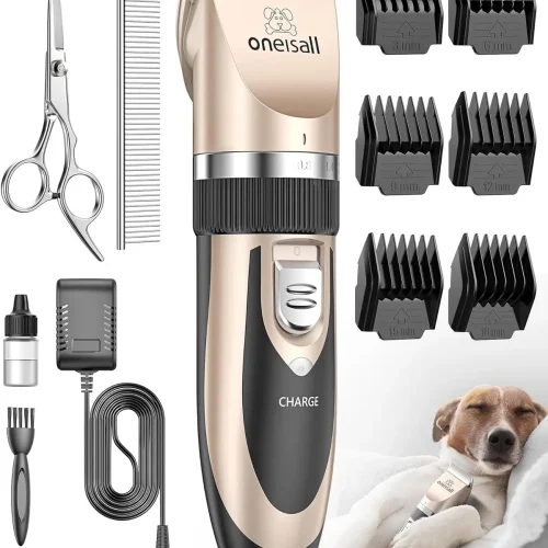 Cordless Electric Quiet Hair Clipper Set for Dogs & Cats